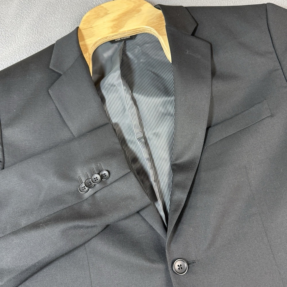 Banana Republic Tailoed Fit Blazer Mens 44R Black Wool Blebd Suit‎ Coat Jacket